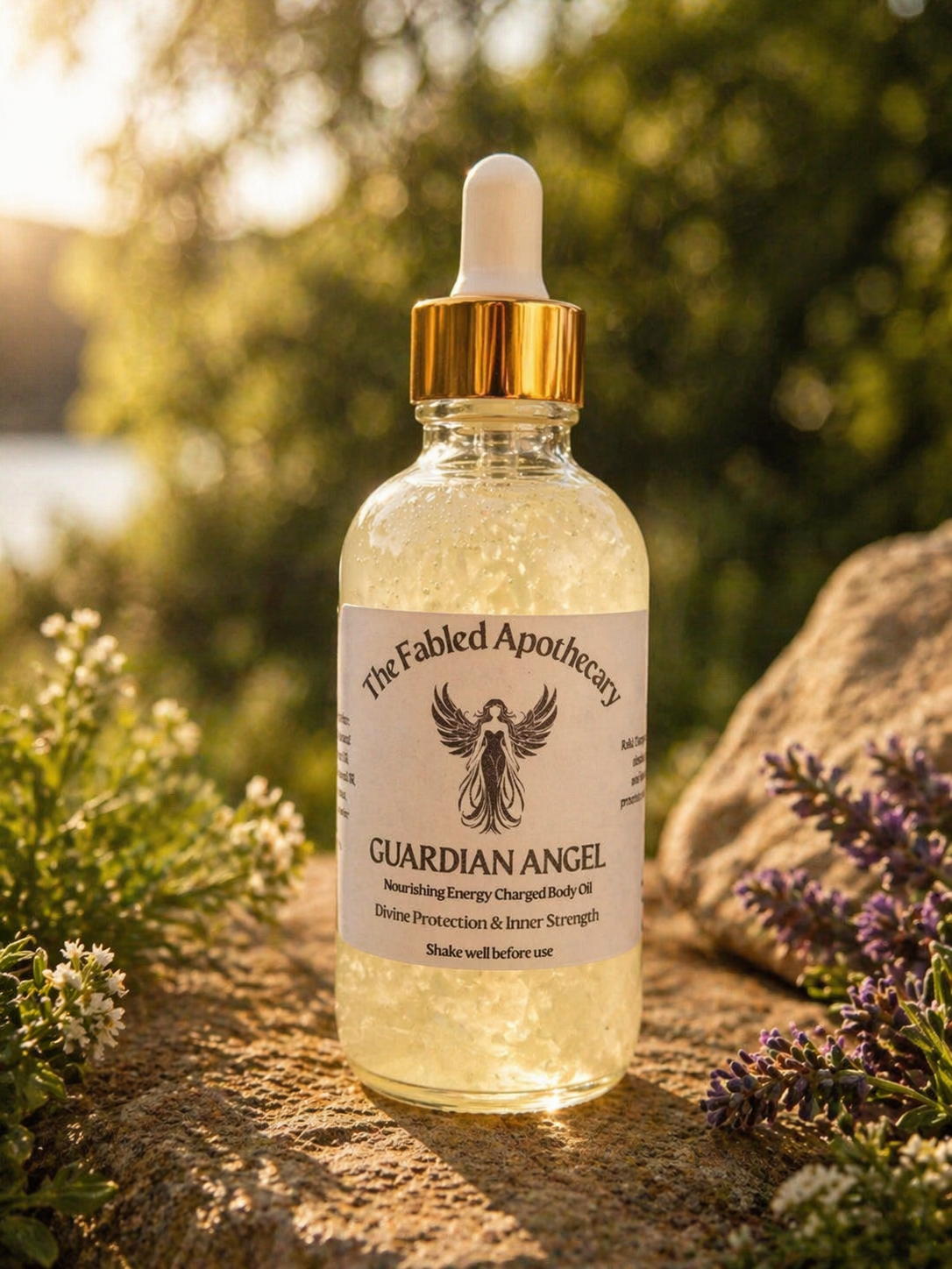ποΈ Guardian Angel β Reiki-Charged Protective Body Oil