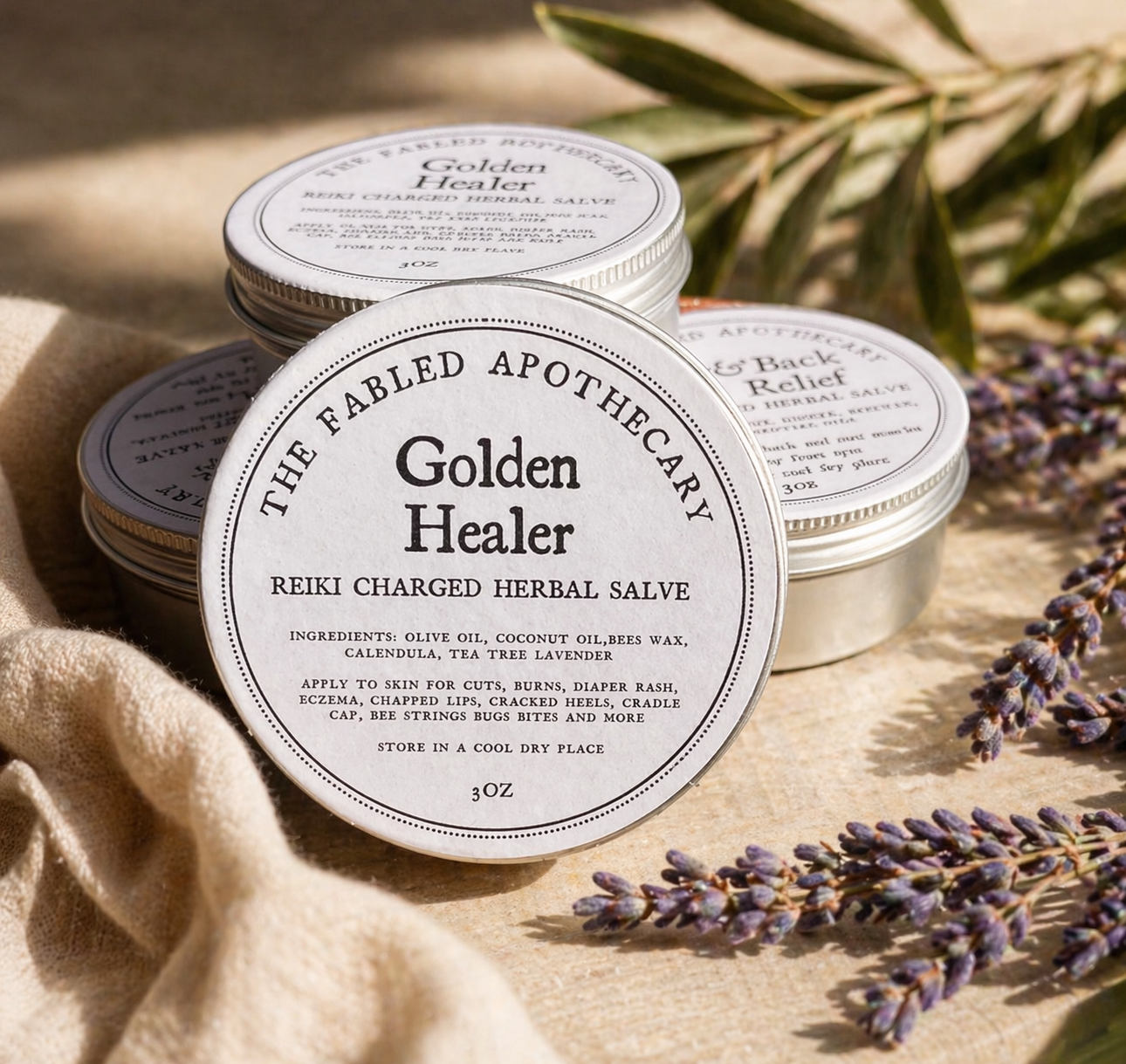 💛 Golden Healer Salve – Reiki-Charged for Skin Restoration